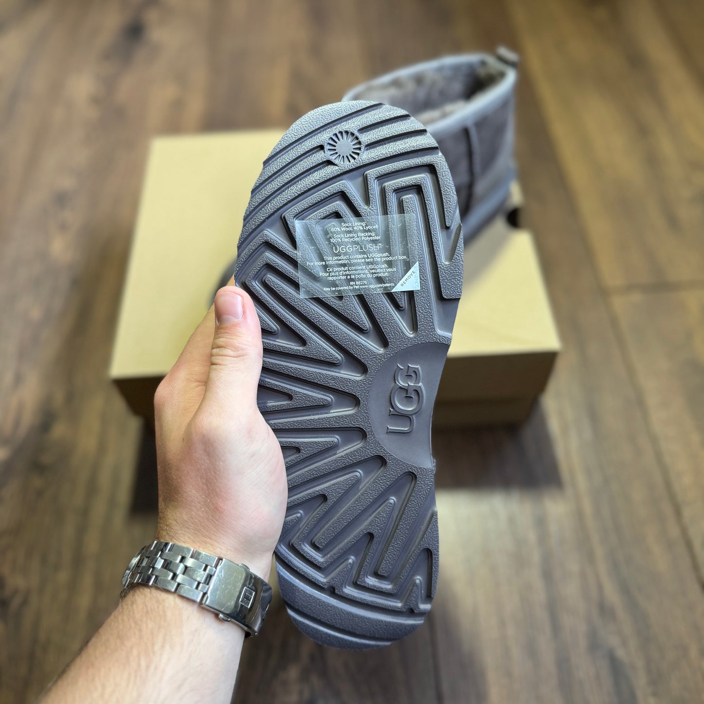 UGG Ultra Mini Kids “Stone Grey”