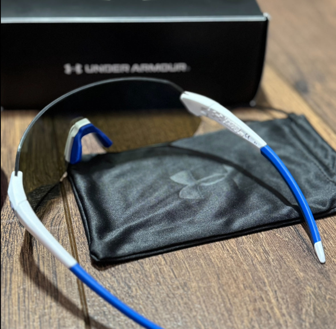 Under Armour Half Time Tuned Sunglasses White / Navy