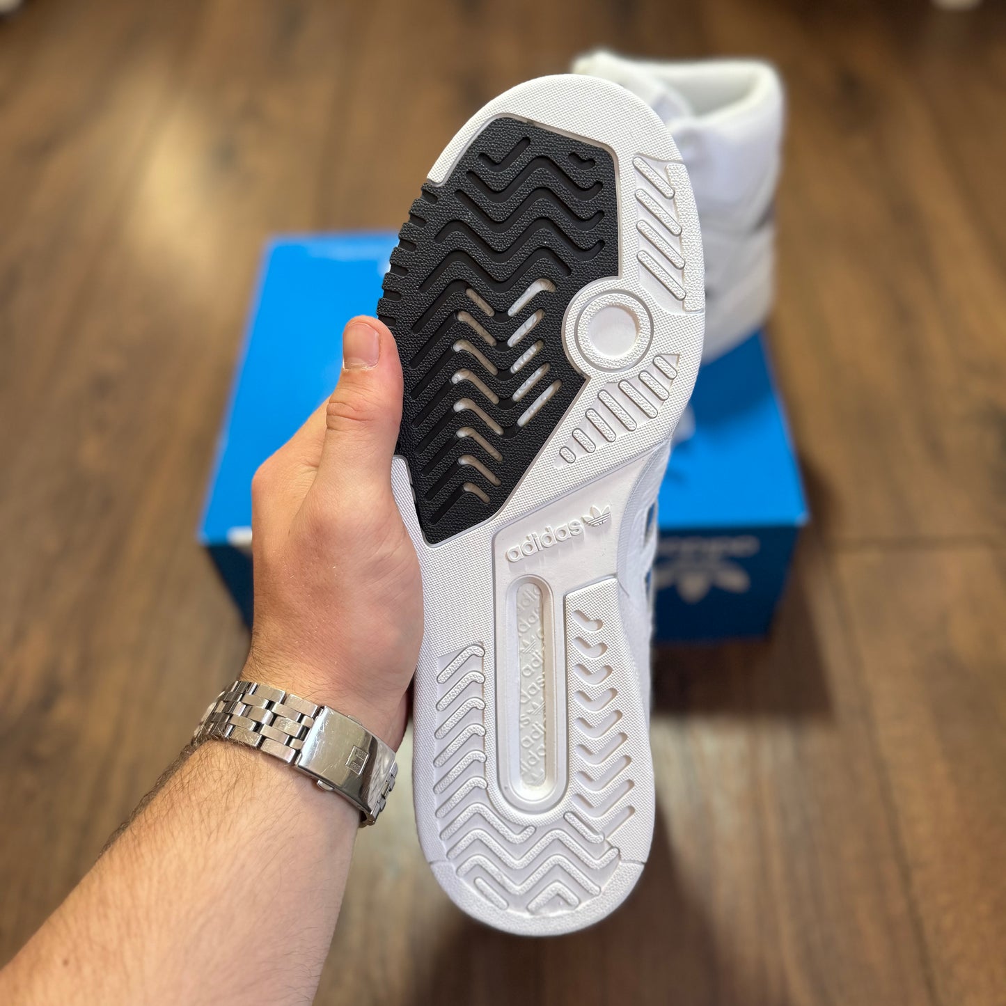 Adidas Originals Drop Step Hi “White University Blue”
