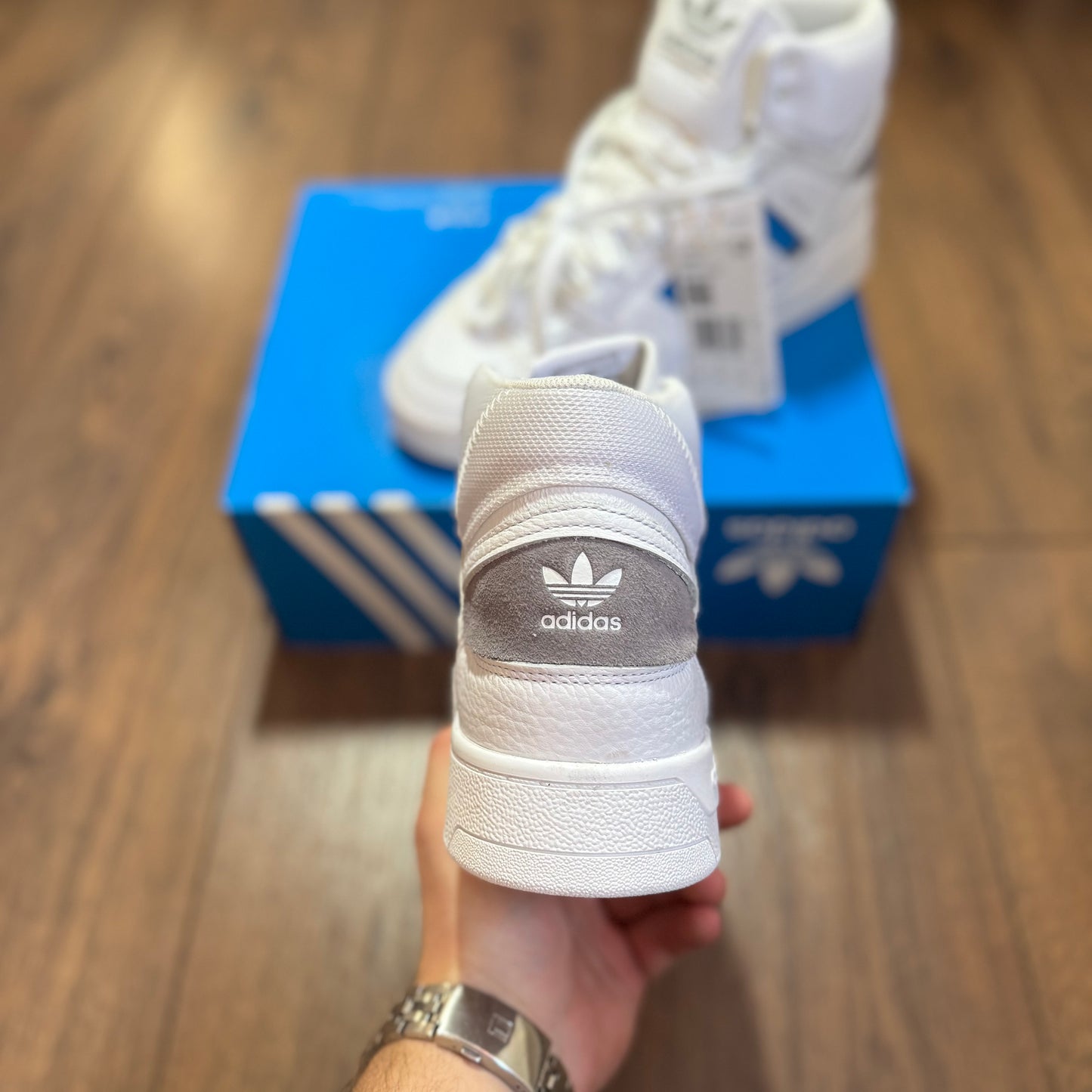 Adidas Originals Drop Step Hi “White University Blue”