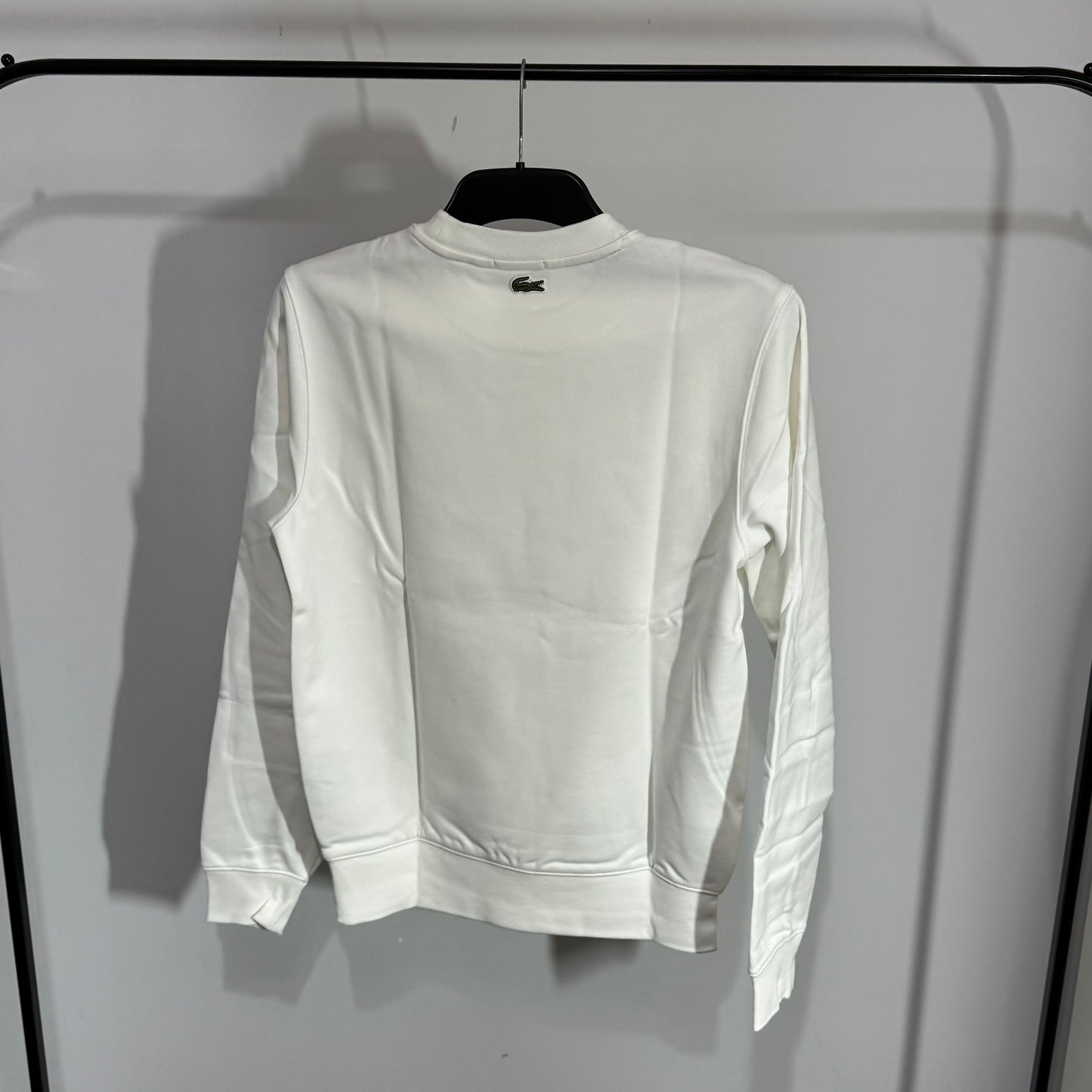 Lacoste Classic Alligator Print Sweatshirt White Unisex