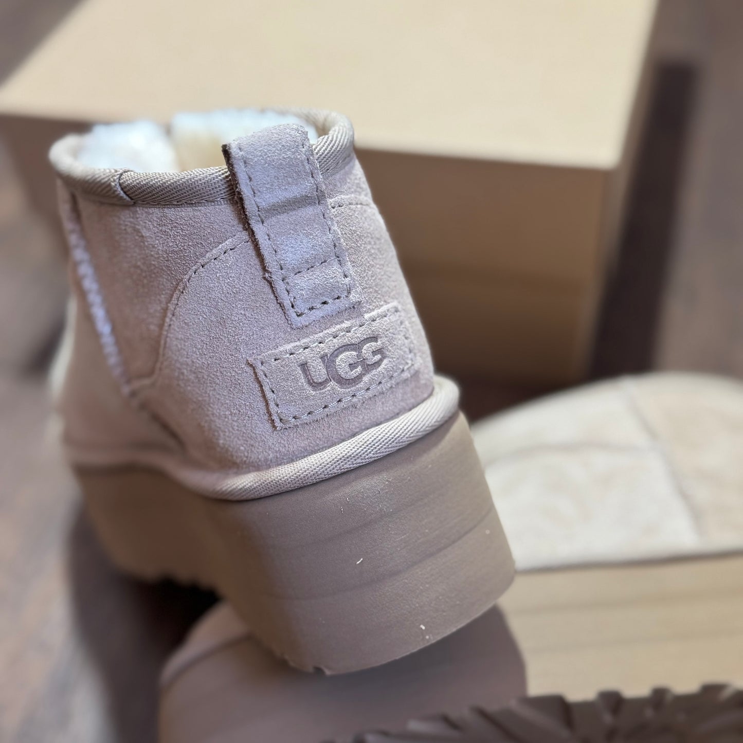 UGG Ultra Mini Platform “Sand”